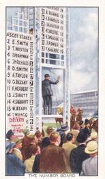 1938 Gallaher Racing Scenes #43 Number board Front